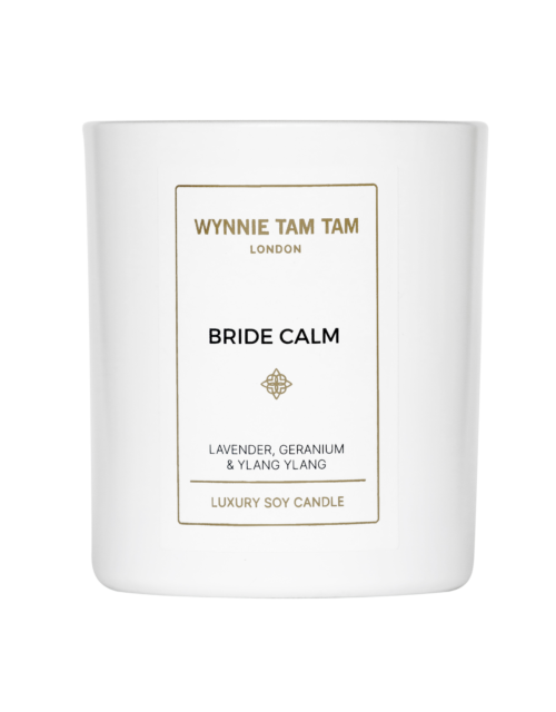A calming candle for brides to relax