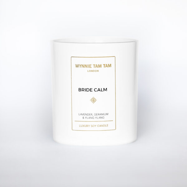 A calming candle for brides to relax