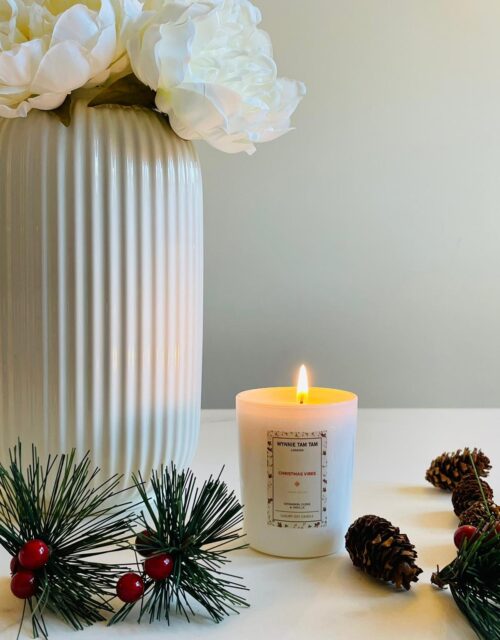 A christmas candle for candle lover